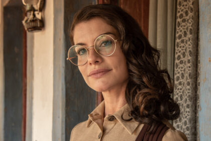 Entre tensão e desejo, Alinne Moraes conduz Jânia por camadas delicadas e arriscadas. Uma composição que equilibra razão, emoção e enfrentamento com rigor técnico e sensibilidade. (foto: estevam avellar/globo).