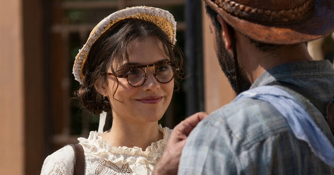 Julia Lemos como Ana Maria em A Nobreza do Amor: uma personagem marcada pela sensibilidade e pela força do silêncio. Foto: Reprodução/Globoplay.