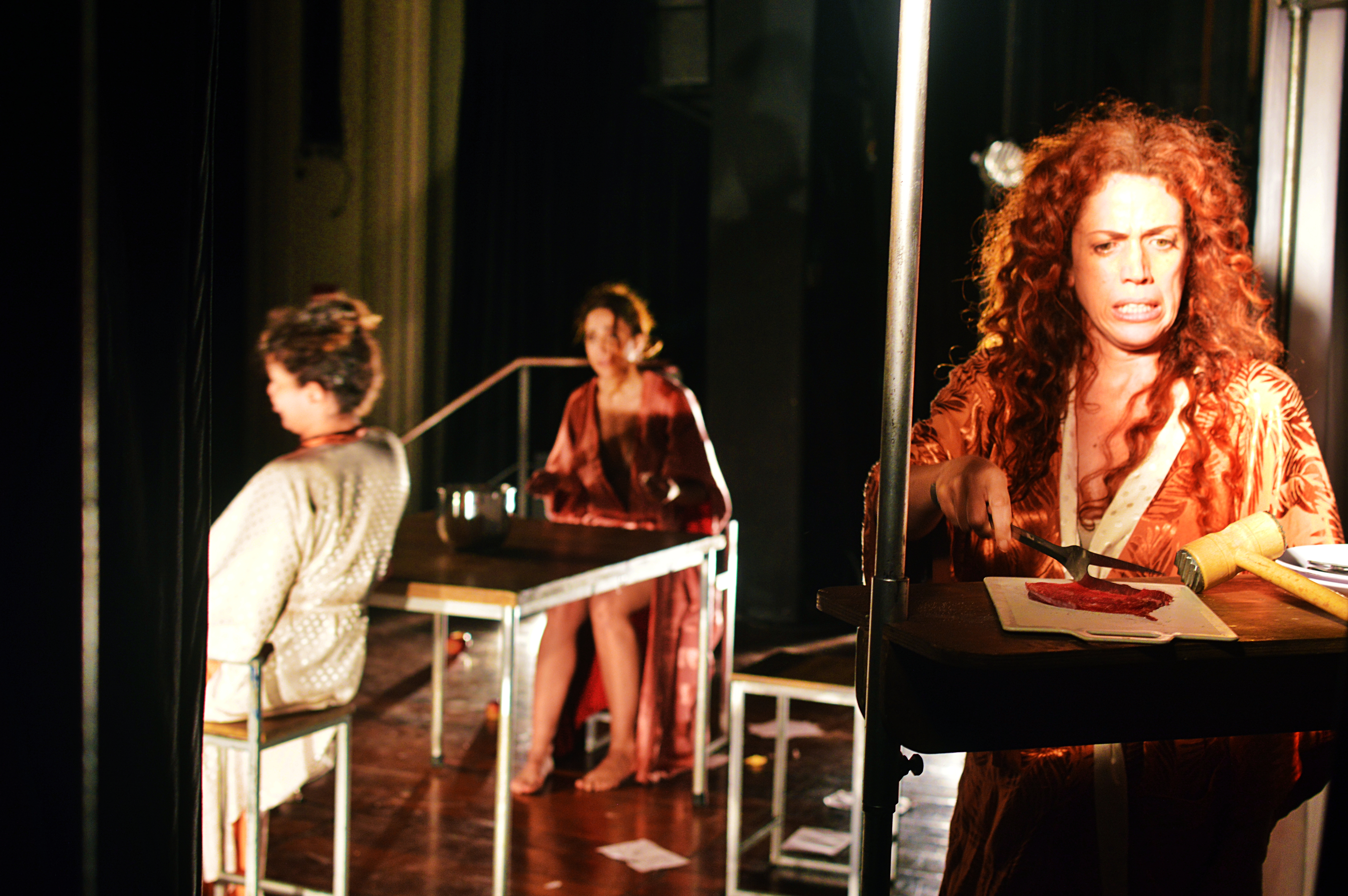 Em cartaz no Centro Cultural Justiça Federal, Se Eu Fosse Eu – Clarices reúne três atrizes em cena para construir diferentes faces do universo literário de Clarice Lispector, unindo teatro, poesia e introspecção. Foto: Divulgação.