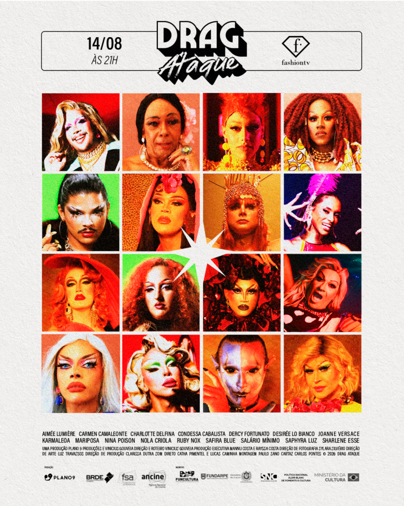 “Drag Ataque” chega ao Fashion TV para mostrar os bastidores, as histórias e a potência da cena drag do Norte e Nordeste do Brasil.